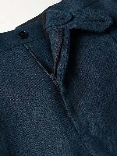 Saman Amel Slim-Fit Pleated Linen Suit Trousers - Men | Thumbnail 5 Saman Amel Slim-Fit Pleated Linen Suit Trousers - Men | Thumbnail 5