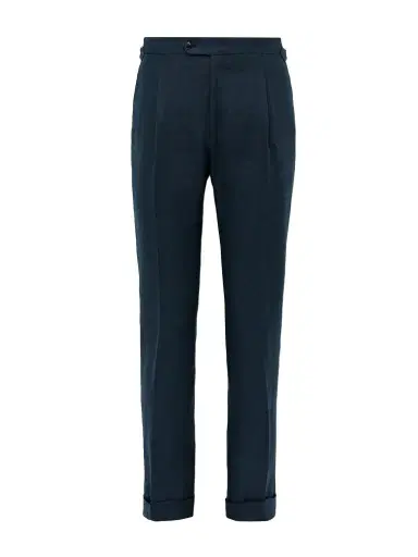 Saman Amel Slim-Fit Pleated Linen Suit Trousers - Men | Thumbnail 1 Saman Amel Slim-Fit Pleated Linen Suit Trousers - Men | Thumbnail 1