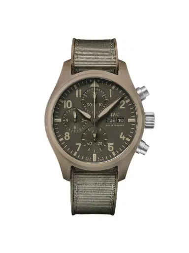 IWC SCHAFFHAUSEN Pilot's Top Gun Mojave Desert Automatic Chronograph Ceramic Watch, Ref. IW389402 - Men | Thumbnail 1 IWC SCHAFFHAUSEN Pilot's Top Gun Mojave Desert Automatic Chronograph Ceramic Watch, Ref. IW389402 - Men | Thumbnail 1