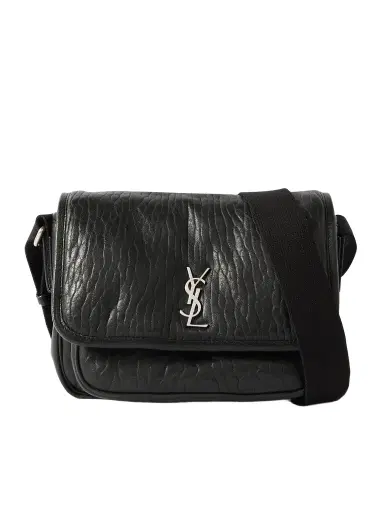 Saint Laurent Niki Small Logo-Appliquéd Textured-Leather Messenger Bag - Men | Thumbnail 1 Saint Laurent Niki Small Logo-Appliquéd Textured-Leather Messenger Bag - Men | Thumbnail 1