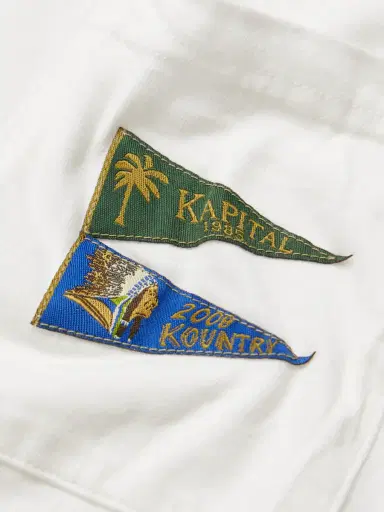 KAPITAL Logo-Appliquéd Cotton-Jersey T-Shirt - Men | Thumbnail 4 KAPITAL Logo-Appliquéd Cotton-Jersey T-Shirt - Men | Thumbnail 4