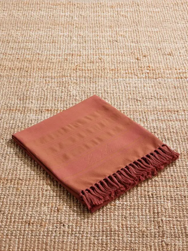 Loro Piana Fringed Striped Cotton Towel - Men