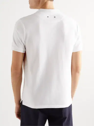 Vilebrequin Logo-Embroidered Cotton-Piqué Polo Shirt - Men | Thumbnail 3