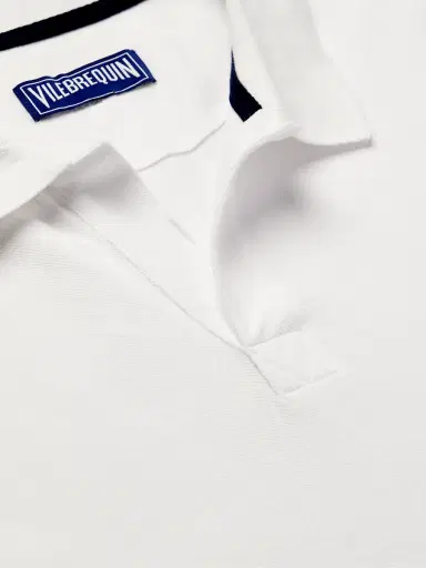 Vilebrequin Logo-Embroidered Cotton-Piqué Polo Shirt - Men | Thumbnail 4