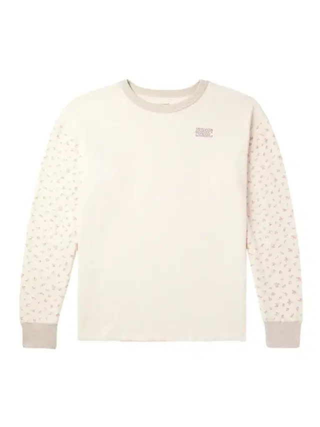 KAPITAL Logo-Embroidered Printed Waffle-Knit Cotton-Jersey T-Shirt - Men