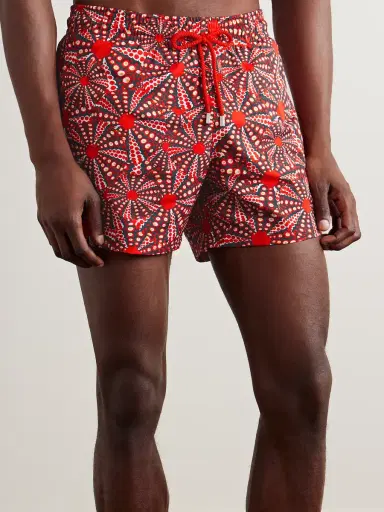 Vilebrequin Moorise Straight-Leg Mid-Length Printed Swim Shorts - Men | Thumbnail 2