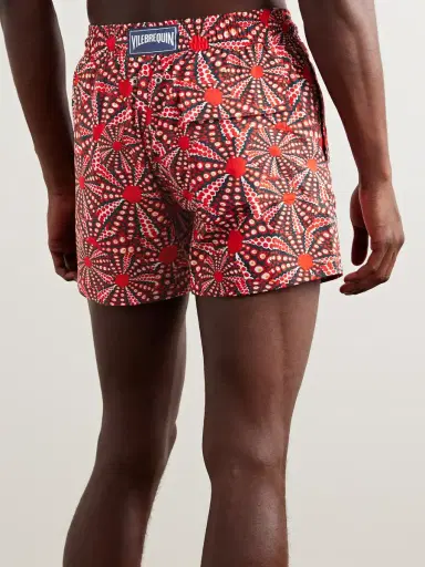 Vilebrequin Moorise Straight-Leg Mid-Length Printed Swim Shorts - Men | Thumbnail 3