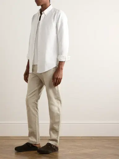 NN07 Theo 1420 Tapered Organic Cotton-Blend Twill Chinos - Men | Thumbnail 2 NN07 Theo 1420 Tapered Organic Cotton-Blend Twill Chinos - Men | Thumbnail 2