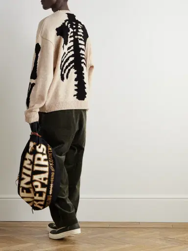 KAPITAL Oversized Intarsia Wool Sweater - Men | Thumbnail 2