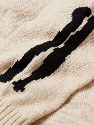 KAPITAL Oversized Intarsia Wool Sweater - Men | Thumbnail 4