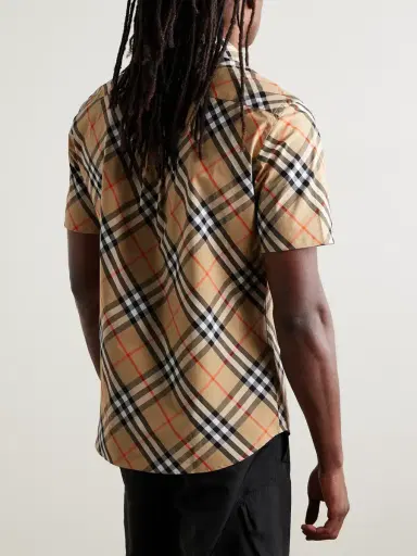 Burberry Checked Cotton-Poplin Shirt - Men | Thumbnail 3 Burberry Checked Cotton-Poplin Shirt - Men | Thumbnail 3
