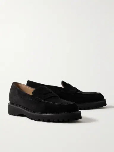 John Lobb Lopez New Standard Suede Penny Loafers - Men | Thumbnail 4 John Lobb Lopez New Standard Suede Penny Loafers - Men | Thumbnail 4