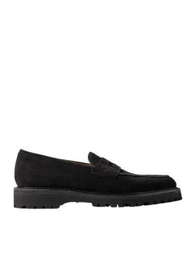 John Lobb Lopez New Standard Suede Penny Loafers - Men | Thumbnail 1 John Lobb Lopez New Standard Suede Penny Loafers - Men | Thumbnail 1