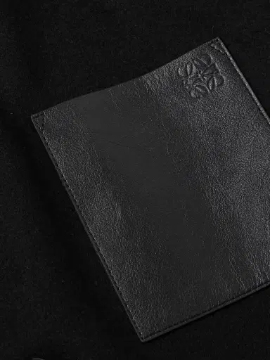 Loewe Leather-Trimmed Wool and Cashmere-Blend Overshirt - Men | Thumbnail 4 Loewe Leather-Trimmed Wool and Cashmere-Blend Overshirt - Men | Thumbnail 4