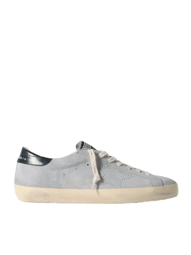 Super-Star Distressed Patent Leather-Trimmed Suede Sneakers - Men