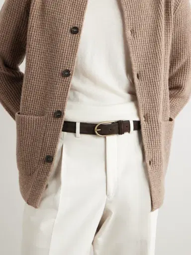 Thom Sweeney 3.5cm Suede Belt - Men | Thumbnail 2 Thom Sweeney 3.5cm Suede Belt - Men | Thumbnail 2