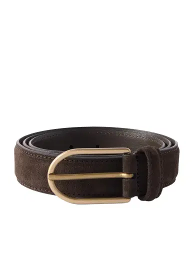 Thom Sweeney 3.5cm Suede Belt - Men | Thumbnail 1 Thom Sweeney 3.5cm Suede Belt - Men | Thumbnail 1