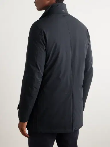 HERNO Double-Breasted Padded Stretch-Shell Down Peacoat - Men | Thumbnail 3 HERNO Double-Breasted Padded Stretch-Shell Down Peacoat - Men | Thumbnail 3