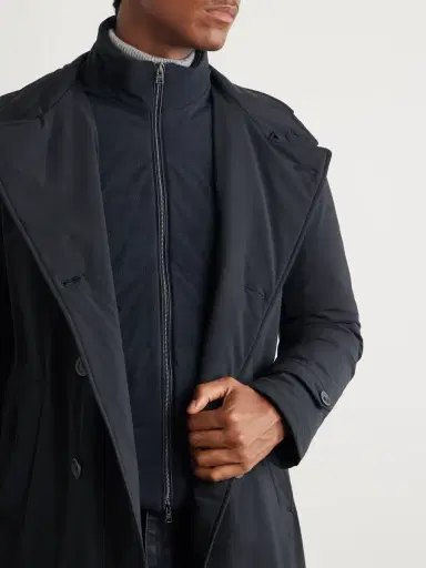 HERNO Double-Breasted Padded Stretch-Shell Down Peacoat - Men | Thumbnail 6 HERNO Double-Breasted Padded Stretch-Shell Down Peacoat - Men | Thumbnail 6