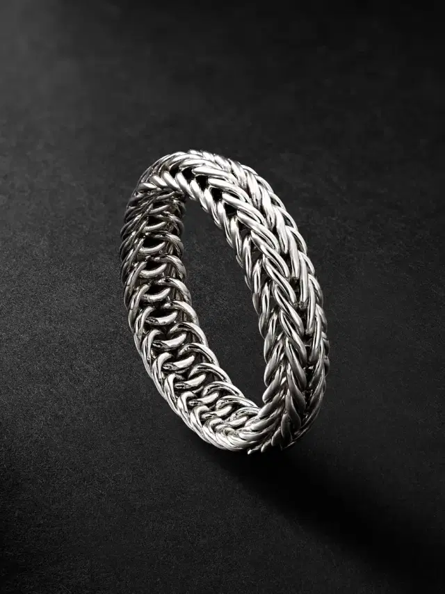 John Hardy Kami Sterling Silver Ring - Men