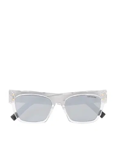 DIOR Eyewear CD Diamond S8I Square-Frame Acetate and Monogrammed Silver-Tone Sunglasses - Men | Thumbnail 1