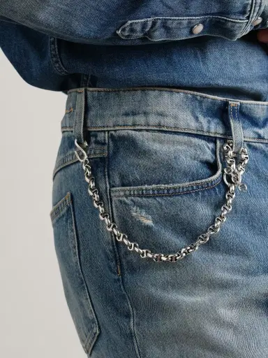 Hoorsenbuhs Open-Link™ Sterling Silver Diamond Wallet Chain - Men | Thumbnail 2 Hoorsenbuhs Open-Link™ Sterling Silver Diamond Wallet Chain - Men | Thumbnail 2