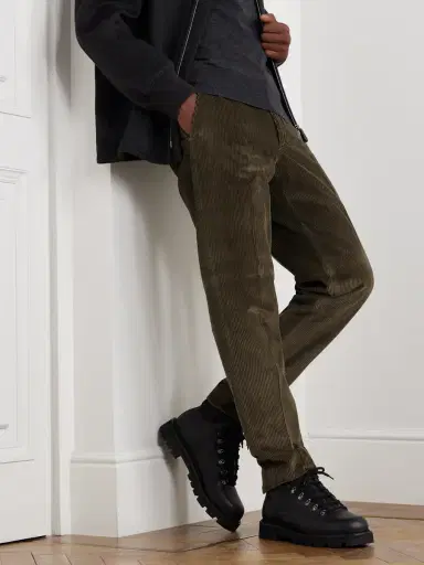 Loro Piana Beinn Walk Shearling-Lined Leather and Padded Suede Boots - Men | Thumbnail 2