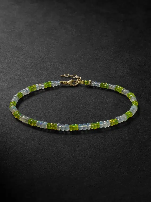 JIA JIA Gold Opal Beaded Bracelet - Men