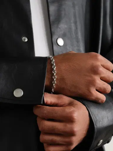 Hoorsenbuhs Open-Link™ Sterling Silver Bracelet - Men | Thumbnail 2