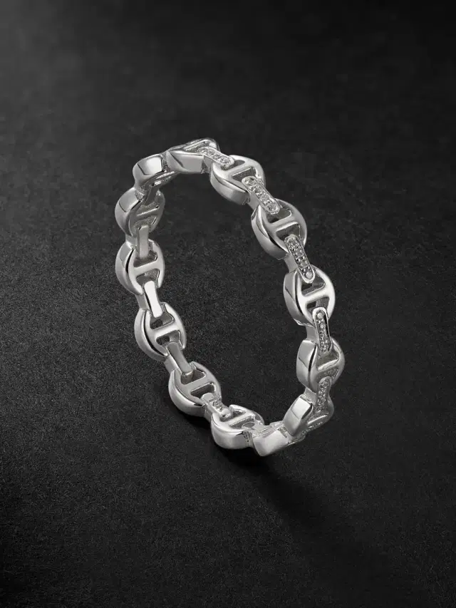 Hoorsenbuhs Micro Dame II 18-Karat White Gold Diamond Ring - Men