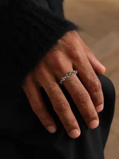 Hoorsenbuhs Strut Sterling Silver Diamond Ring - Men | Thumbnail 2 Hoorsenbuhs Strut Sterling Silver Diamond Ring - Men | Thumbnail 2