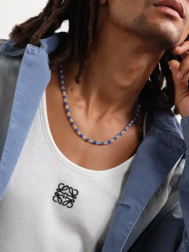 JIA JIA Gold Opal Beaded Necklace - Men | Thumbnail 2 JIA JIA Gold Opal Beaded Necklace - Men | Thumbnail 2