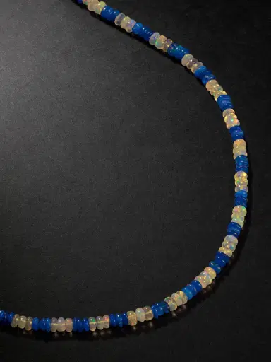 JIA JIA Gold Opal Beaded Necklace - Men | Thumbnail 1 JIA JIA Gold Opal Beaded Necklace - Men | Thumbnail 1