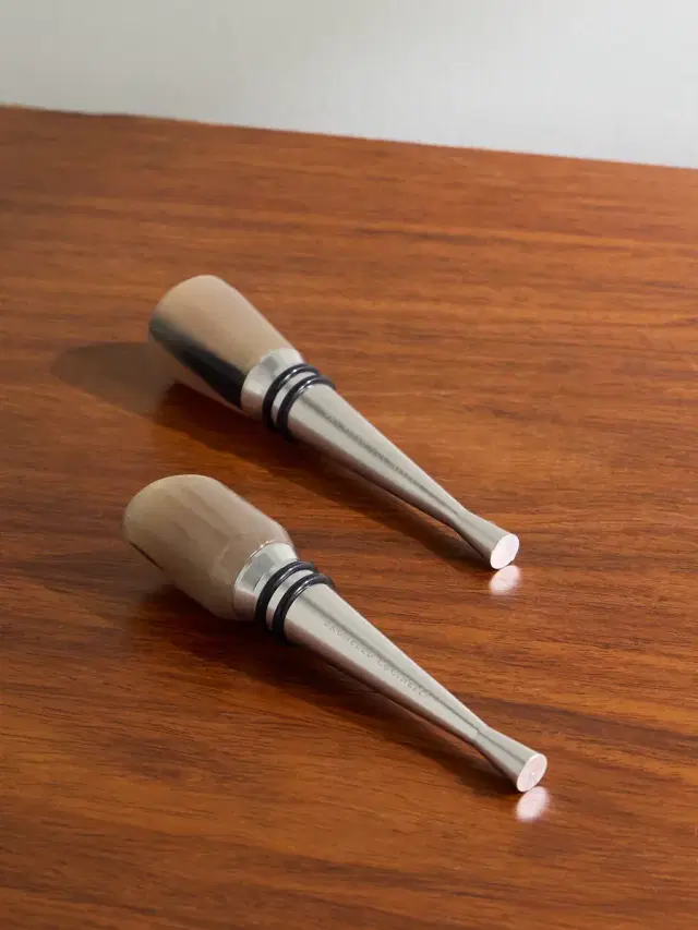 Brunello Cucinelli Set of Two Horn and Stainless Steel Bottle Stoppers - Men