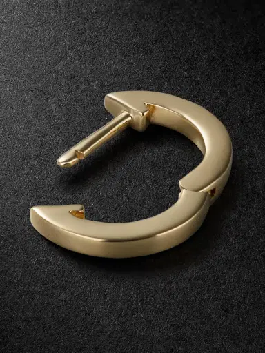 Sydney Evan 14-Karat Gold Single Hoop Earring - Men | Thumbnail 3