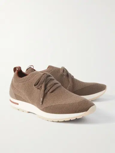Loro Piana 360 Flexy Walk Leather-Trimmed Wish® Wool Sneakers - Men | Thumbnail 4 Loro Piana 360 Flexy Walk Leather-Trimmed Wish® Wool Sneakers - Men | Thumbnail 4