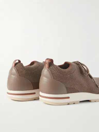 Loro Piana 360 Flexy Walk Leather-Trimmed Wish® Wool Sneakers - Men | Thumbnail 5 Loro Piana 360 Flexy Walk Leather-Trimmed Wish® Wool Sneakers - Men | Thumbnail 5