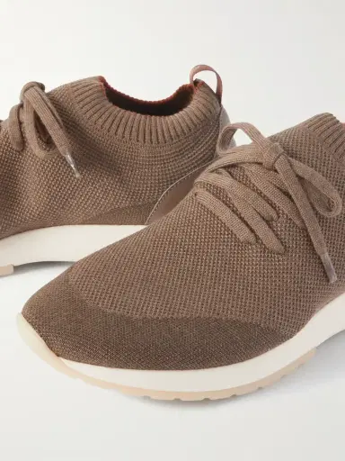 Loro Piana 360 Flexy Walk Leather-Trimmed Wish® Wool Sneakers - Men | Thumbnail 6 Loro Piana 360 Flexy Walk Leather-Trimmed Wish® Wool Sneakers - Men | Thumbnail 6