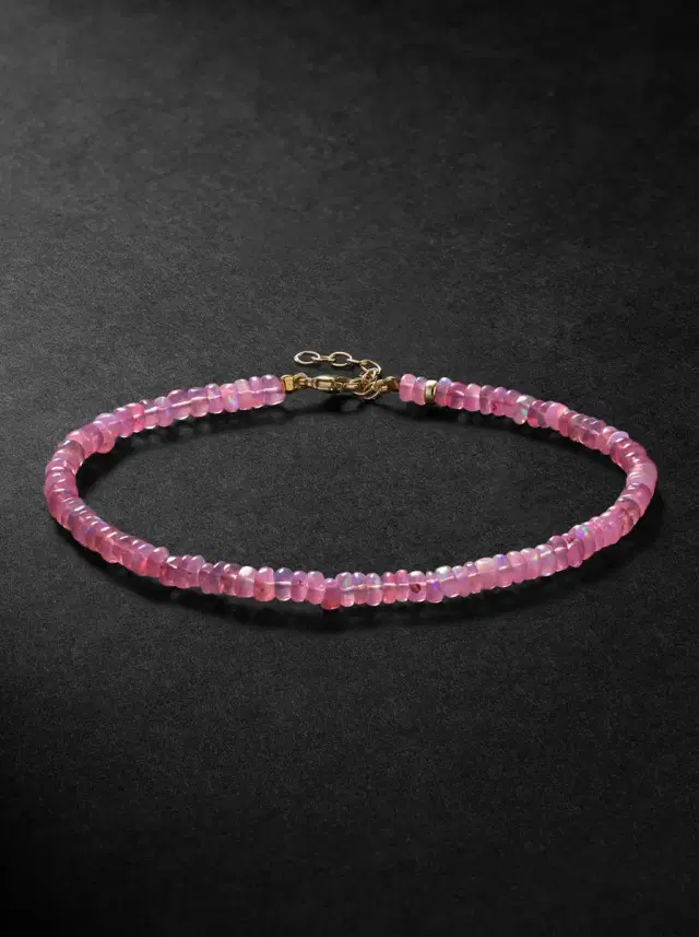 JIA JIA Gold Opal Beaded Bracelet - Men