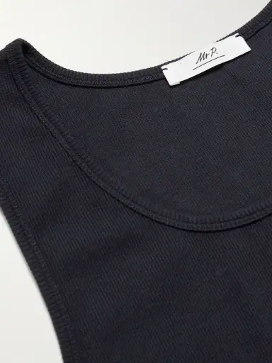 MR P. Ribbed Stretch-Organic Cotton-Jersey Tank Top - Men | Thumbnail 5