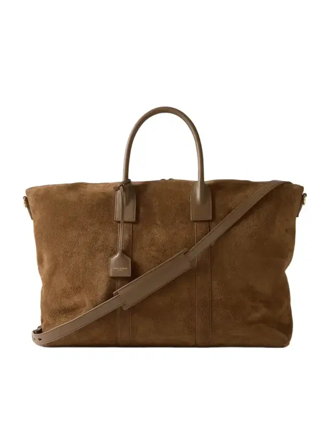 Leather-Trimmed Suede Tote Bag - Men