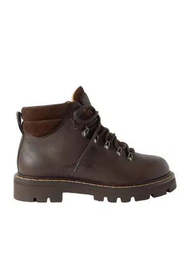 Loro Piana Beinn Walk Shearling-Lined Leather and Padded Suede Boots - Men | Thumbnail 1