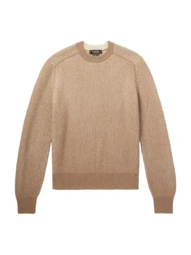 Loro Piana Col D'Olen Waffle-Knit Camel Hair Sweater - Men | Thumbnail 1 Loro Piana Col D'Olen Waffle-Knit Camel Hair Sweater - Men | Thumbnail 1