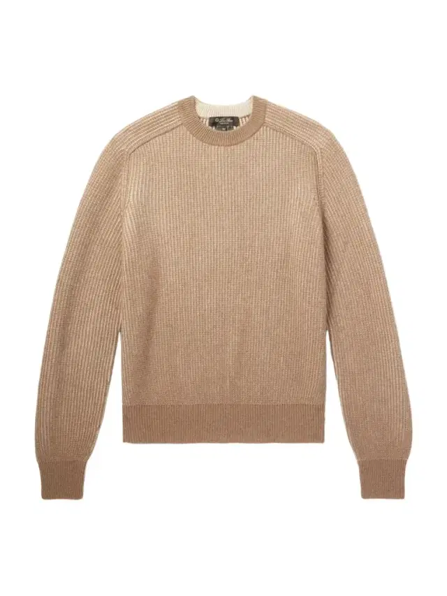 Loro Piana Col D'Olen Waffle-Knit Camel Hair Sweater - Men