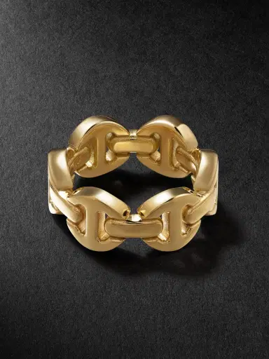 Hoorsenbuhs Brute Classic Tri-Link 18-Karat Gold Ring - Men | Thumbnail 3 Hoorsenbuhs Brute Classic Tri-Link 18-Karat Gold Ring - Men | Thumbnail 3