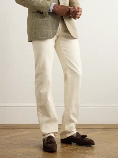Edward Green Belgravia Tasseled Leather-Trimmed Suede Loafers - Men | Thumbnail 2