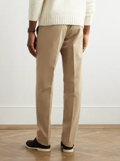 Loro Piana Jarno Austin Straight-Leg Stretch-Cotton Twill Trousers - Men | Thumbnail 3 Loro Piana Jarno Austin Straight-Leg Stretch-Cotton Twill Trousers - Men | Thumbnail 3