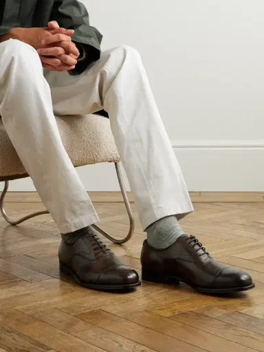 Grenson Cambridge Handpainted Leather Oxford Shoes - Men | Thumbnail 2