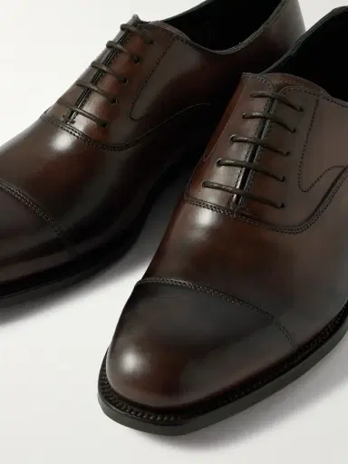 Grenson Cambridge Handpainted Leather Oxford Shoes - Men | Thumbnail 6
