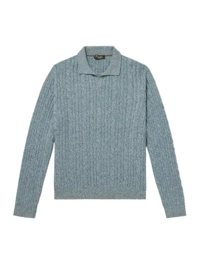Loro Piana Cable-Knit Cashmere Polo Sweater - Men